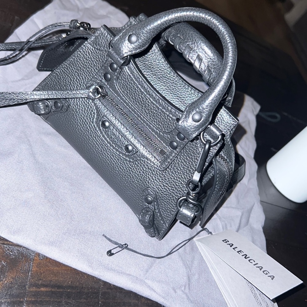 Balenciaga neo classic city nano bag in black with black hardware